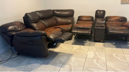 Free leather sectional