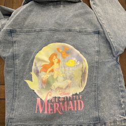 Vintage Disney Princesses The Little Mermaid Jean Denim Jacket - SIZE YOUTH MEDIUM