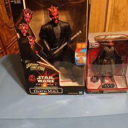 2 Darth Maul Action Figures Starwars