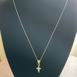 Sterling Silver Necklace With Cross