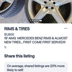 19' MERCEDES BENZ AMG RIMS & TIRES 