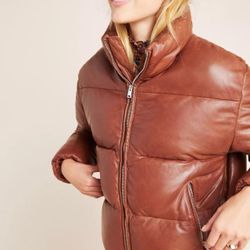 LAMARQUE IRIS Leather Puffer Jacket