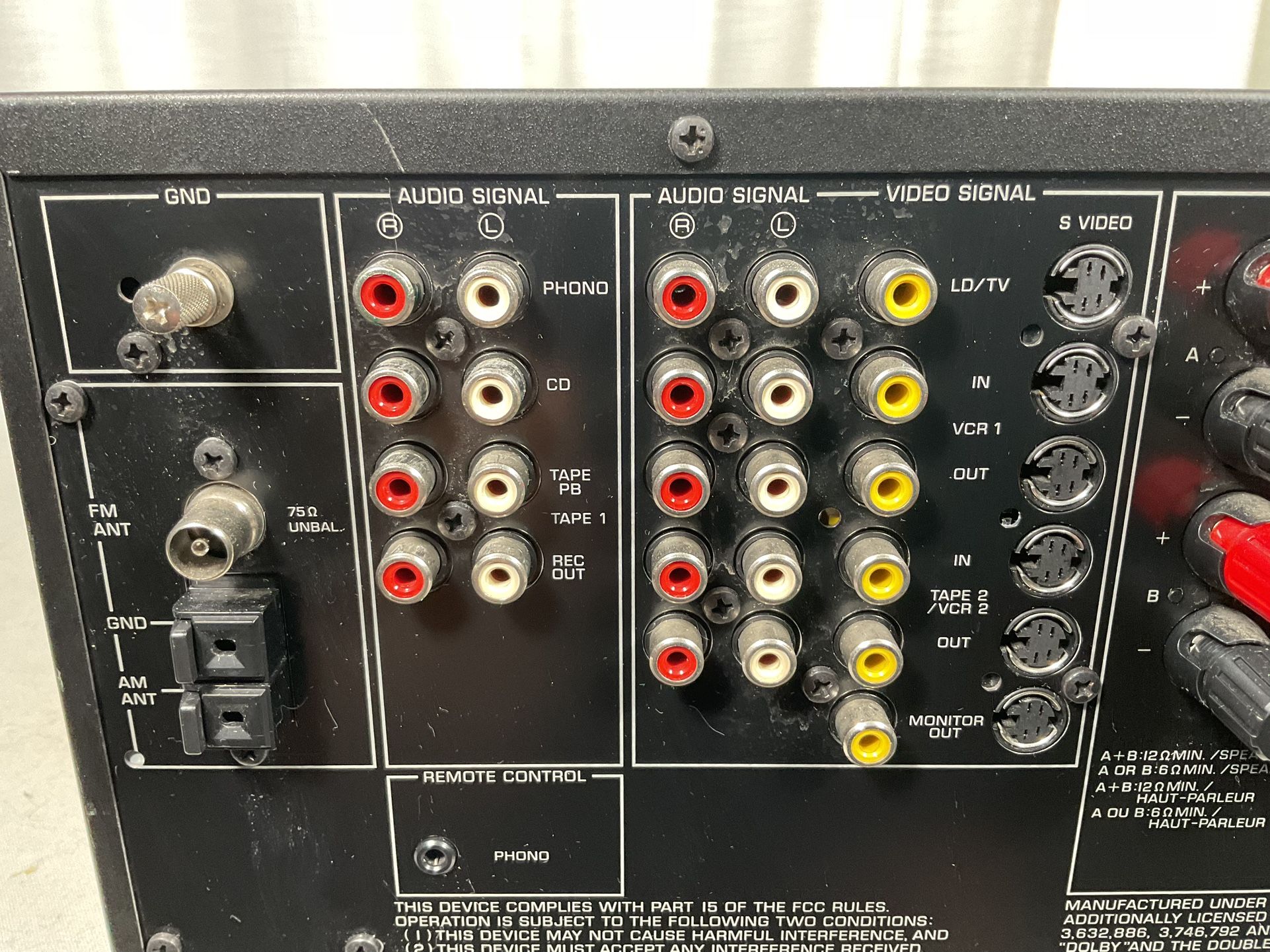 Yamaha RX V870 Receiver 300 Watts Made In Japan New Remote for