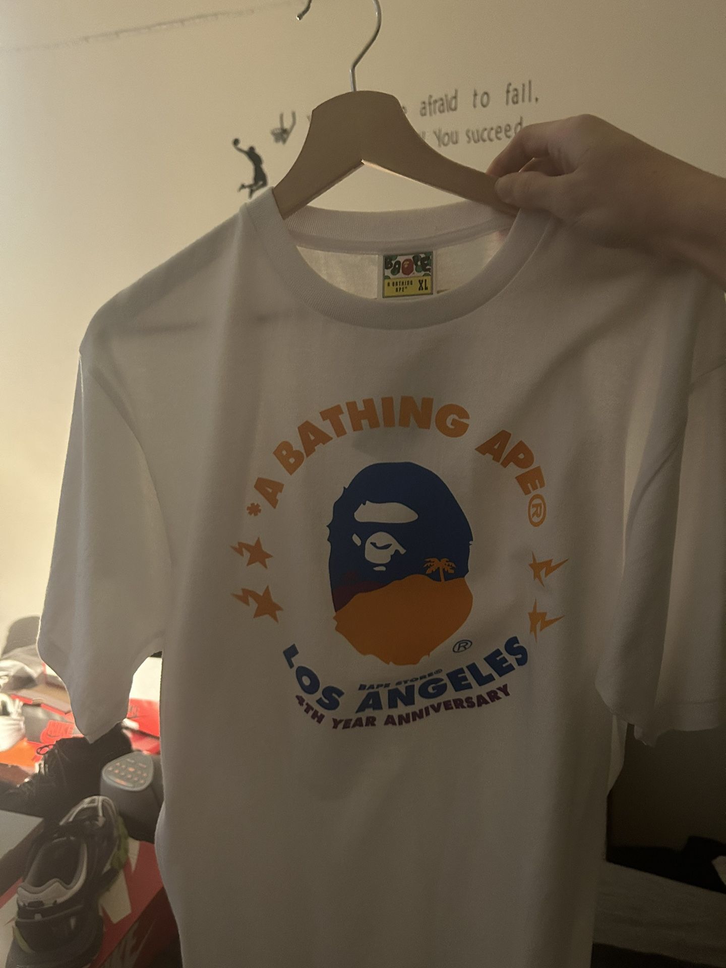XL A Bathing ape LA 4th year anniversary shirt