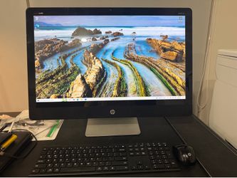 HP 27" Touchscreen All-in-One PC & Brother Laser Printer Bundle - Great for Home Office!