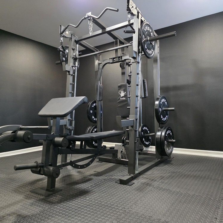 Smith Machine 2001 | Multi-Use Adj Bench | Gym Equipment | Fitness | Squat Rack | Excercise |🔴WEIGHTS AND BARBELL SOLD SEPARATELY 🔴 FREE DELIVERY 🚚