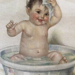 Vintage Lithograph "Smiling Through" by Charlotte Becker