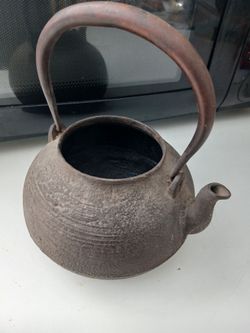 Antique Cast Iron Kettle