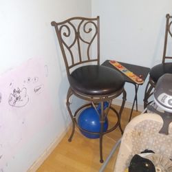 Pair Of Swivel Bar Stools