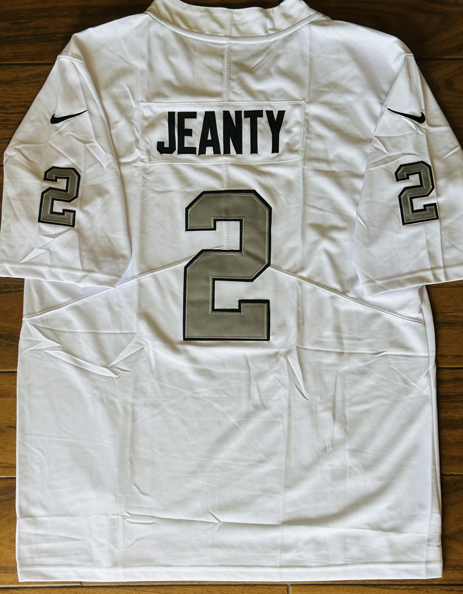 Raiders Jeanty White Silver Jersey Womens Men’s And Kids Youth Sizes