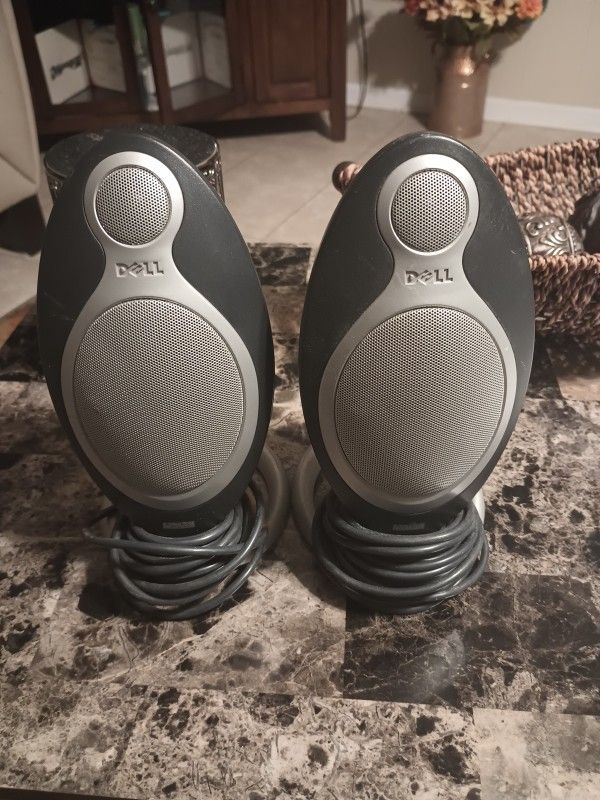 A Pair Dell Altec Lansing ADA995 THX 5.1 Speaker System. Center, Front/Rear