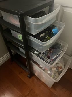 3 K’Nex Sets in storage draws
