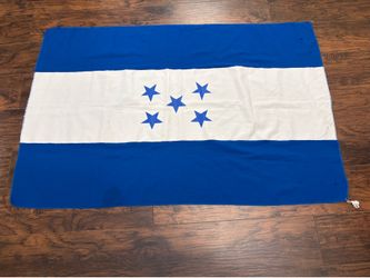 Honduras National Flag 3x5 Ft Blue White Five Stars Fabric Banner Used