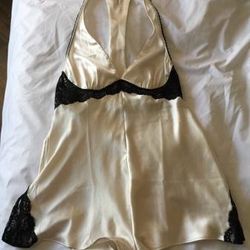 BRAND NEW Victoria's Secret Satin Slip with Lace Trim- Small