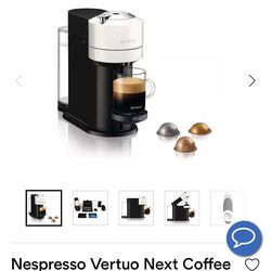 Nespresso Vertuo Next Coffee And Espresso Maker By De'Longhi, White