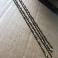 24 Inch Rope Gold Chain 14k