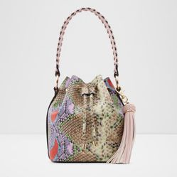 Aldo’s Snake Print Bucket Bag