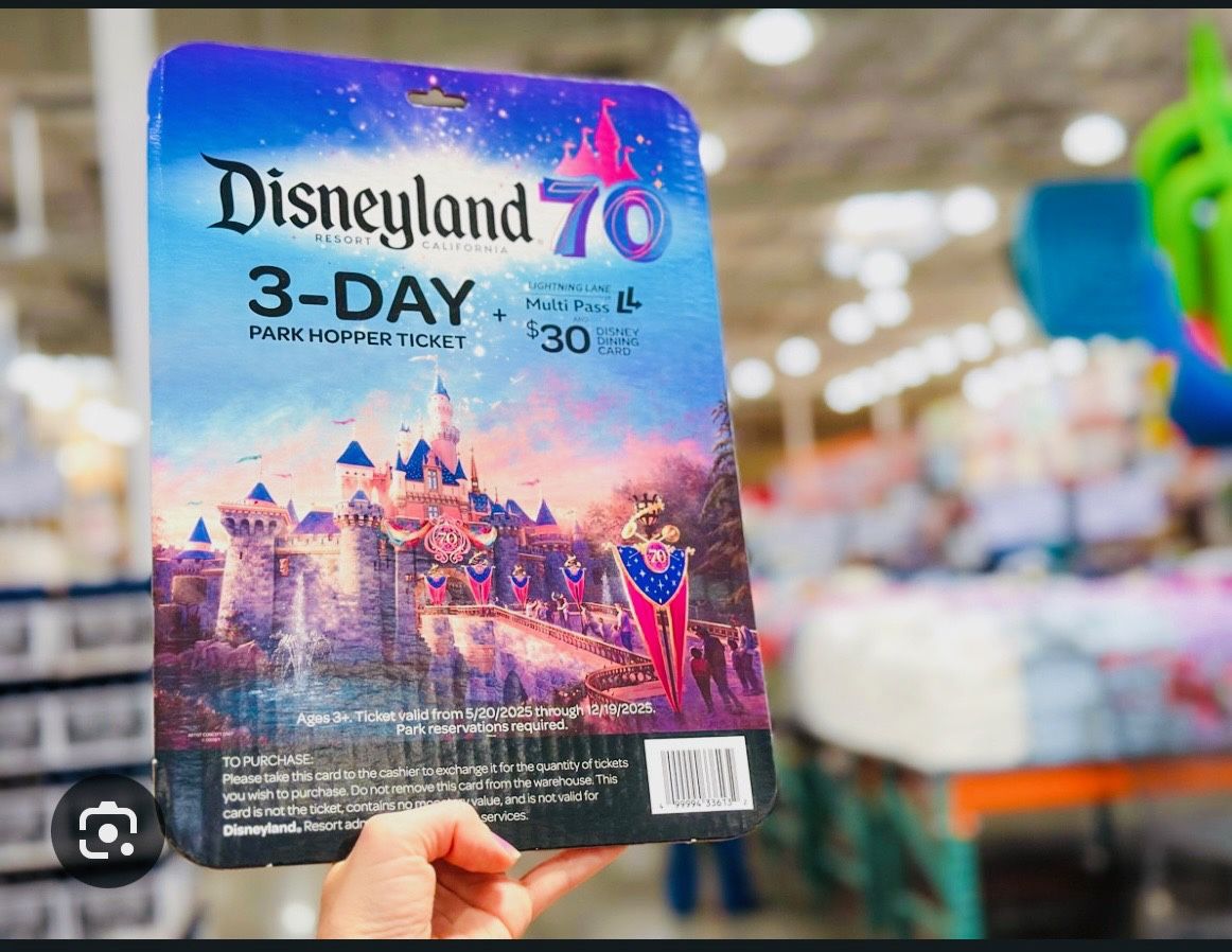 🎟 Disneyland 3-Day Park Hopper Tickets (Costco Exclusive Bundle)