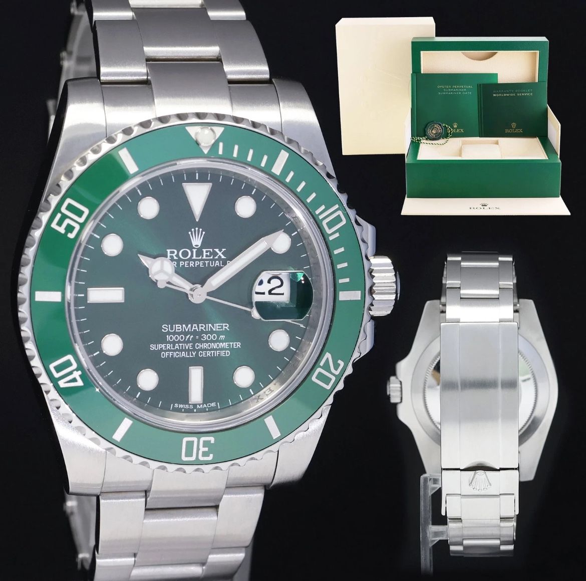 Green Vintage Watch Hulk