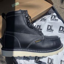 DL Men's Steel Toe Work Boots