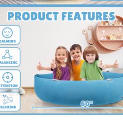 New Sensory Chair for Kids, 60" Inflatable Peapod Chair, 