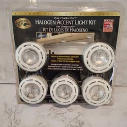 NEW Hampton Bay Dimmable Halogen Accent 5-Light Kit 120V w/6ft Cord w/Plug