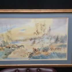 Dawn Water Color Limited Edition Lithogram By  Peggy Mead Koroncey