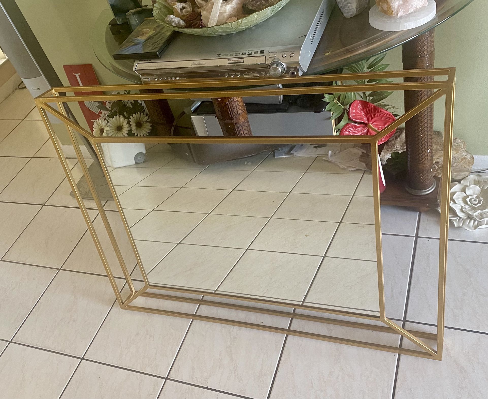 Contemporary mirror, contemporary chair