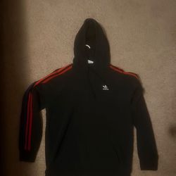 Red and Black Adidas Hoodie 