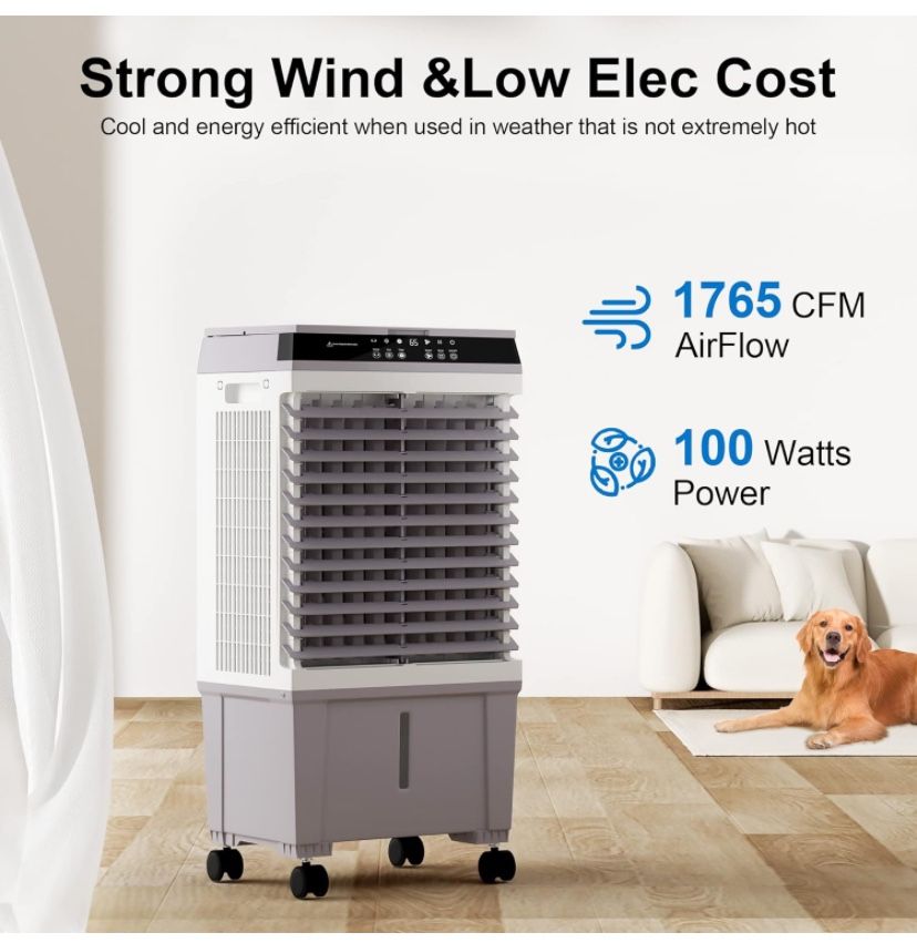 New in box Air Cooler 31” Portal Swamp Cooler with Remote