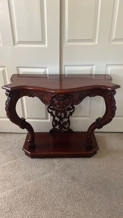 Carved Mahogany Table