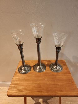 Silver Candle Holders