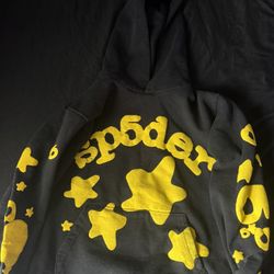 SP5DER HOODIE BLACK & YELLOW