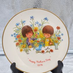 1976 LIMITED EDITION GORHAM MOPPETS MOTHER'S DAY PLATE