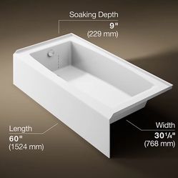 Tubs (2 Left And 1 Right Drain)
