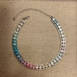 Ombré Rhinestone choker
