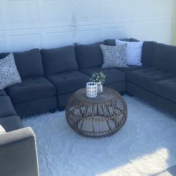 Nice grey Sectional!