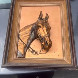 1940s Copper Horse Picture