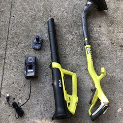 Ryobi, Weed Trimmer / Blower Combo 18 V
