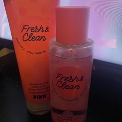 Pink Fresh And Clean Body Lotion And Mist