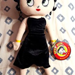 Betty Boop Black Velvet Dress 2008 17in Kelly Toy W/ Tag