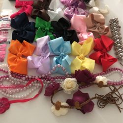Girls Hair Accessories/ Bows Headbands 