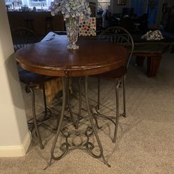 Pub style table and stools