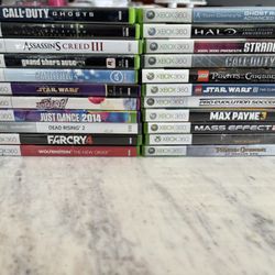 game Lot Xbox 360 23 games mostly complete