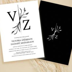 Custom Printed  Invitations