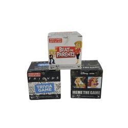 Meme the Game Beat the Parents Friends Trivia Game Boxes Games Lot of 3 New