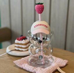 starbucks pink bear cup