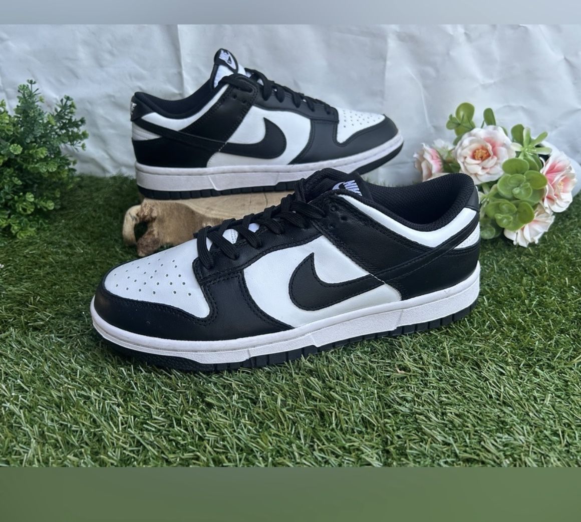 Nike Dunk Low Women's Shoes White/White/Black size men https