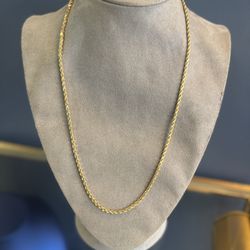 14k Rope Chain Solid