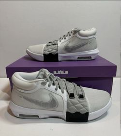 Nike LeBron James Witness VIII 8 White Smoke Grey Black w/box size 12